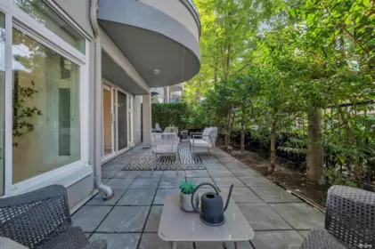 Front Yard Photo of 101 1924 Comox Street, Vancouver, BC