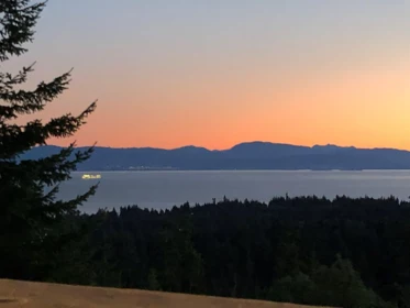 Aerial View of 6016 Leaning Tree Road, Halfmoon Bay, BC