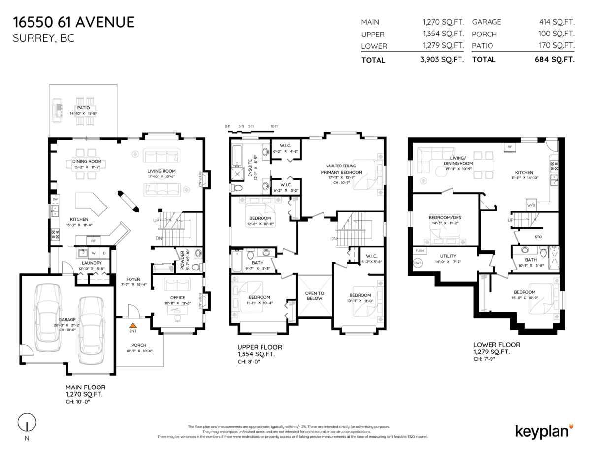 Exterior Rear Photo of 16550 61 Avenue, Surrey, BC