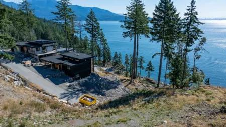 Front exterior of 775 Seymour Bay Drive, Bowen Island, BC