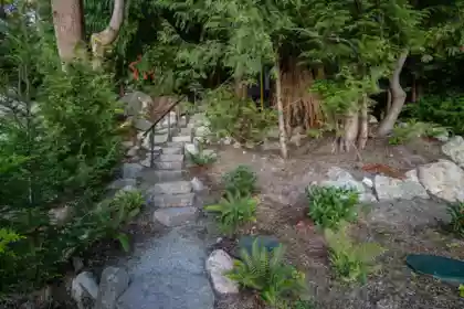 Aerial View of 8885 Lawrence Way, West Vancouver, BC