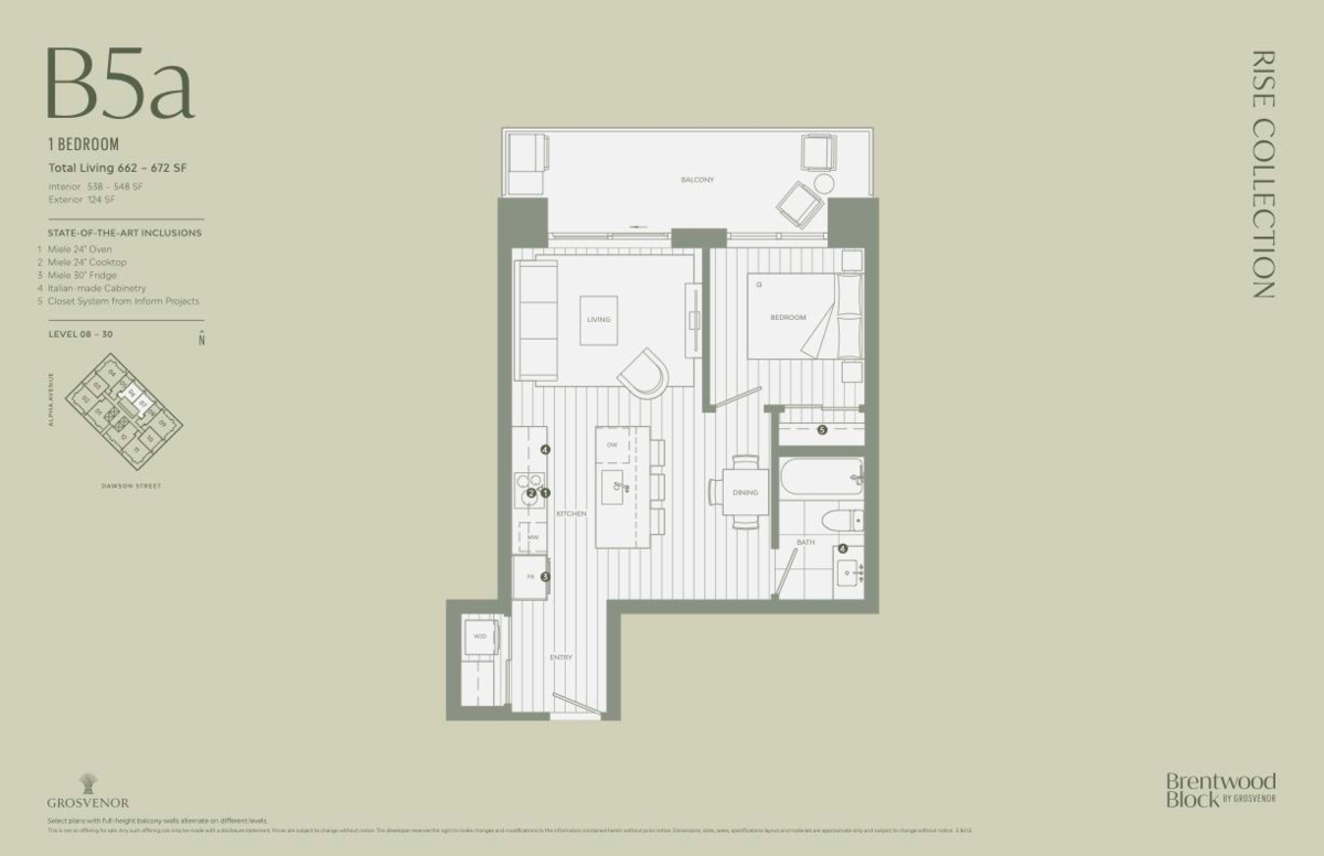 Basement Recreation Room Photo of 2506 2180 Alpha Avenue, Burnaby, BC