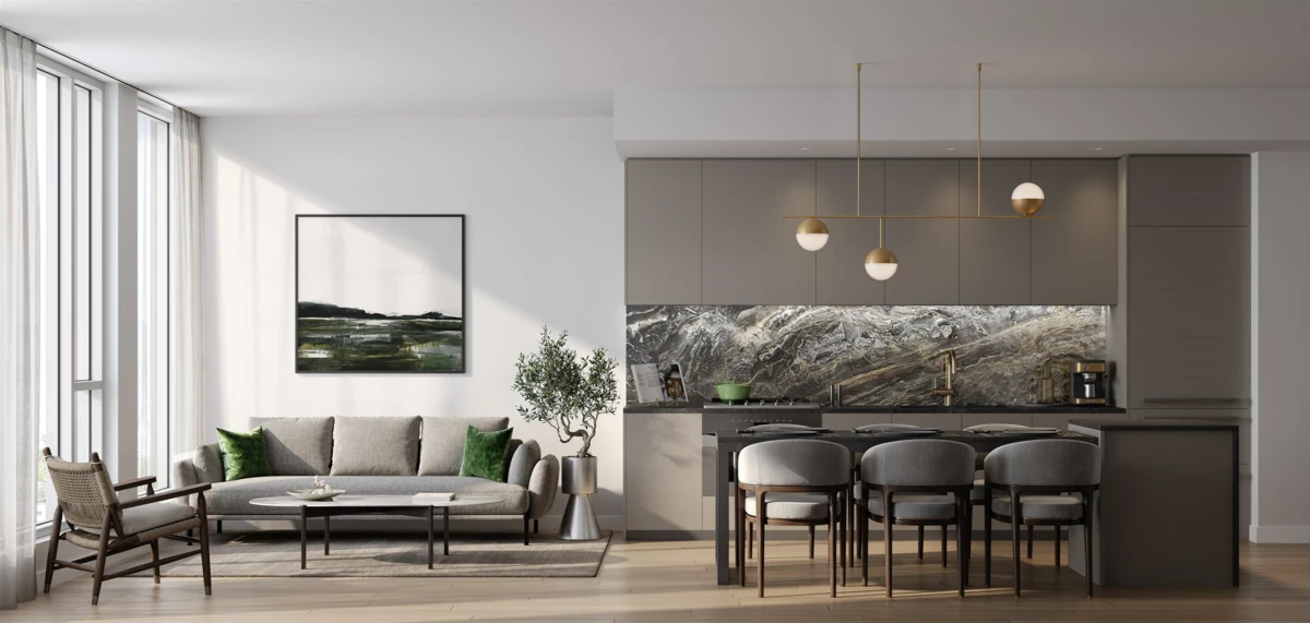 Kitchen Island Photo of 601 481 W 49th Avenue, Vancouver, BC