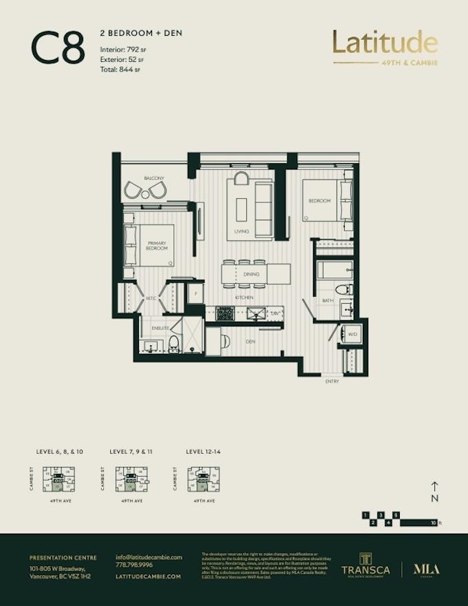 Primary Bedroom Photo of 601 481 W 49th Avenue, Vancouver, BC