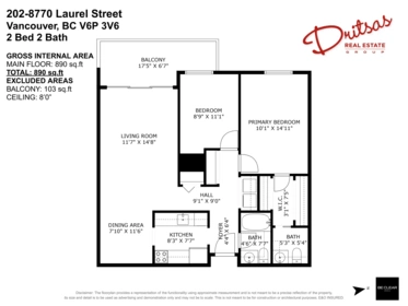 Basement Recreation Room Photo of 202 8770 Laurel Street, Vancouver, BC