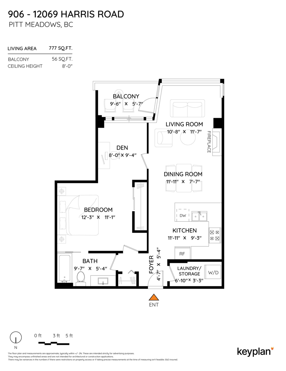 Exterior Rear Photo of 906 12069 Harris Road, Pitt Meadows, BC