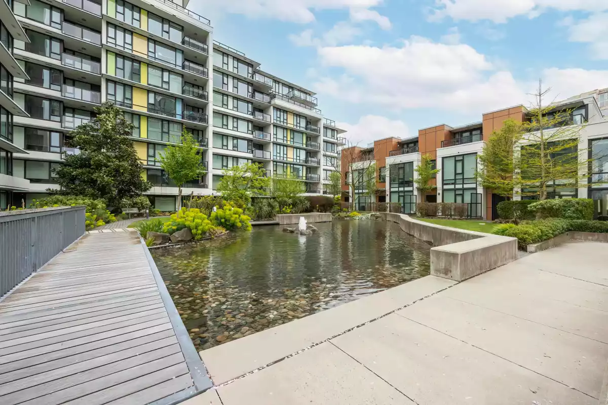 Aerial View of PH6 7988 Ackroyd Road, Richmond, BC