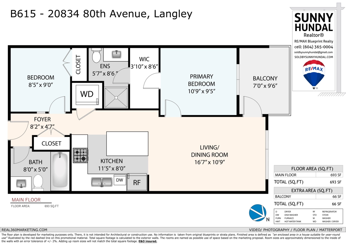 Outdoor Deck Photo of B615 20834 80 Avenue, Langley, BC