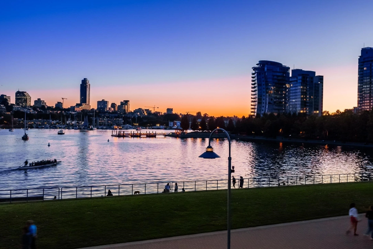 Aerial View of 2809 1008 Cambie Street, Vancouver, BC