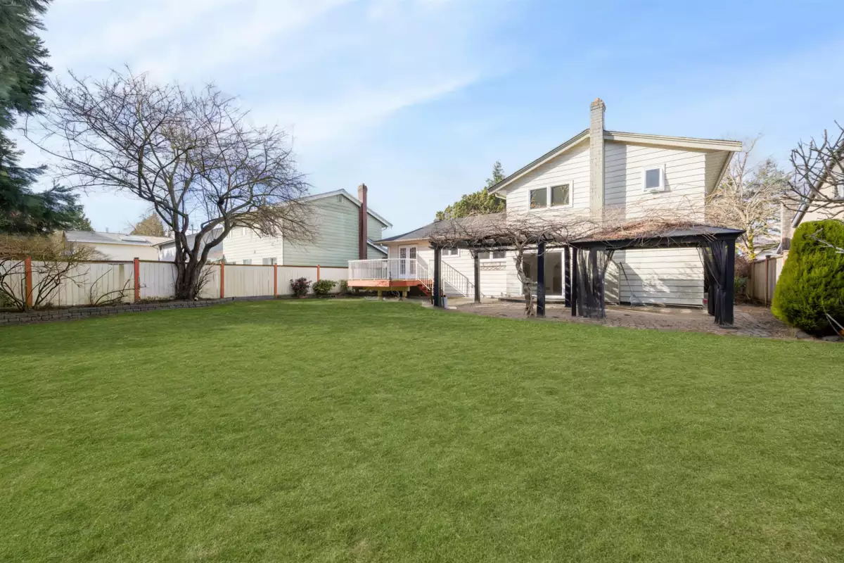 Aerial View of 7920 Willowfield Drive, Richmond, BC