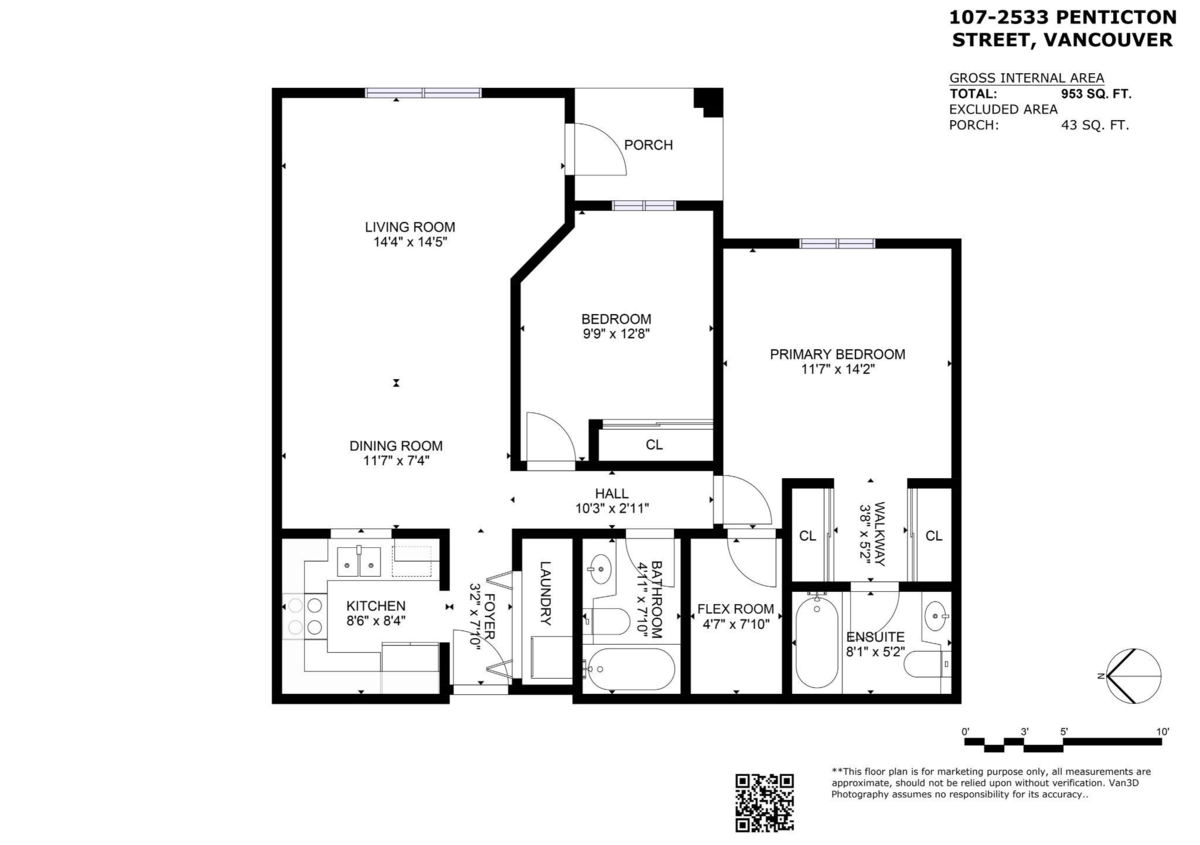 Entry Foyer Photo of 107 2533 Penticton Street, Vancouver, BC