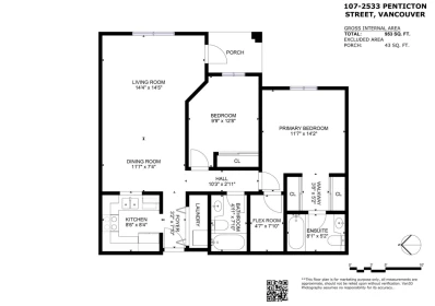 Entry Foyer Photo of 107 2533 Penticton Street, Vancouver, BC