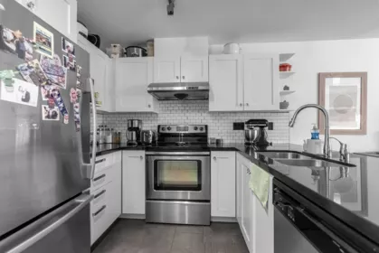 Breakfast Nook Photo of 305 4550 Fraser Street, Vancouver, BC