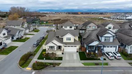 Aerial View of 4653 Apple Lane, Tsawwassen, BC