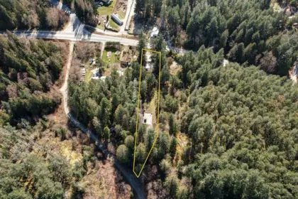 Aerial View of 9168 Sunshine Coast Highway, Halfmoon Bay, BC