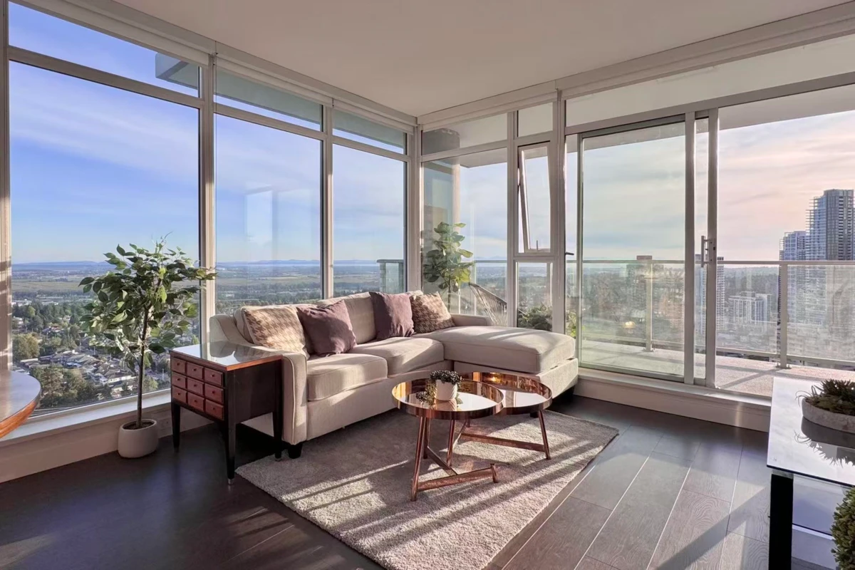 Living Room Photo of 3703 6538 Nelson Avenue, Burnaby, BC