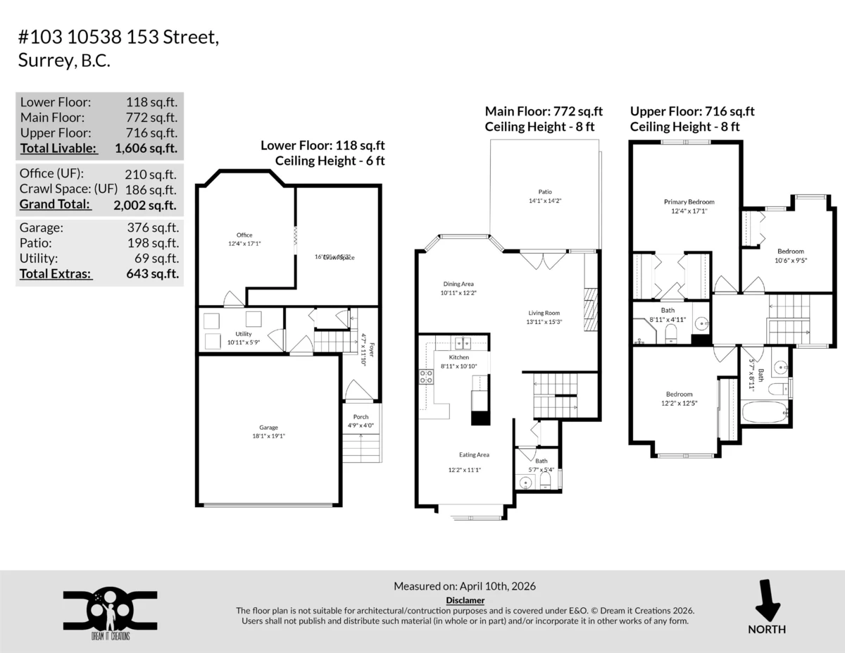 Family Room Photo of 103 10538 153 Street, Surrey, BC