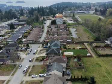 Aerial View of 797 Celestial Place, Gibsons, BC