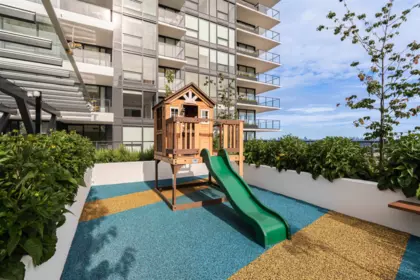 Aerial View of 410 135 E 13th Street, North Vancouver, BC
