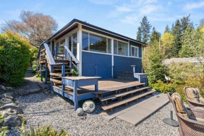 Aerial View of 433 Senator Place, Bowen Island, BC