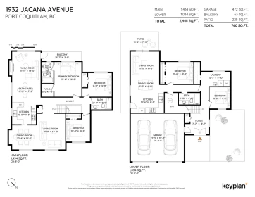 Aerial View of 1932 Jacana Avenue, Port Coquitlam, BC