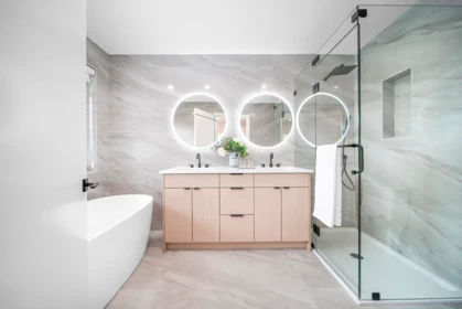 Powder Room Photo of 2 5595 Fleming Street, Vancouver, BC