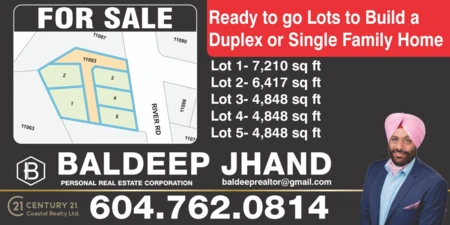 LT.5 11083 River Road, Delta, BC, Delta —  bed land for sale