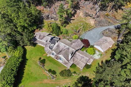 Aerial View of 814 Beechwood Drive, Mayne Island, BC