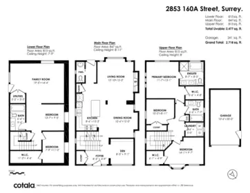 Aerial View of 2853 160a Street, Surrey, BC