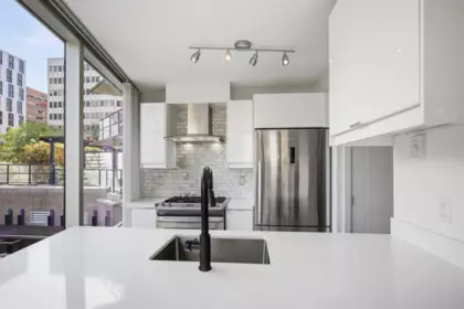 Kitchen Island Photo of 208 1003 Burnaby Street, Vancouver, BC