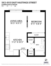 Office / Den Photo of 562 955 E Hastings Street, Vancouver, BC