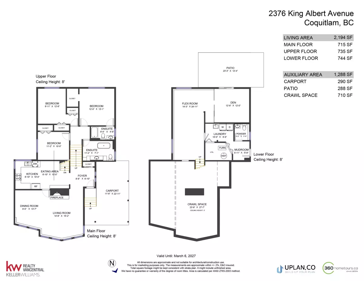 Exterior Rear Photo of 2376 King Albert Avenue, Coquitlam, BC