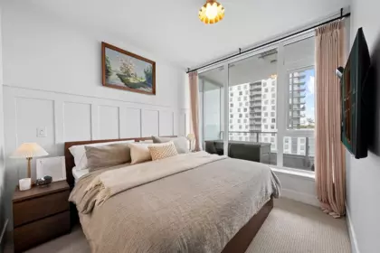 Bedroom 2 Photo of 607 3438 Sawmill Crescent, Vancouver, BC
