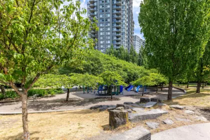 Aerial View of 1202 3660 Vanness Avenue, Vancouver, BC
