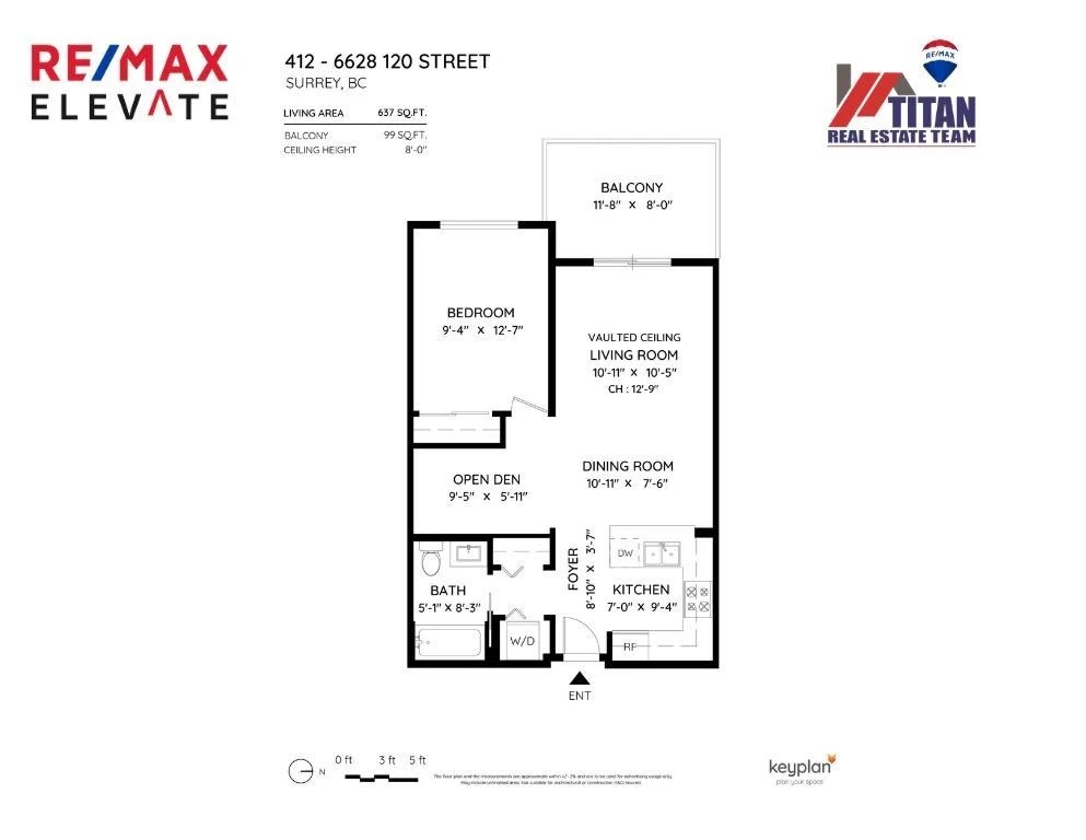 Exterior Rear Photo of 412 6628 120 Street, Surrey, BC