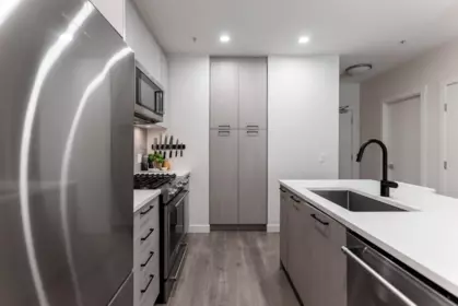 Kitchen Island Photo of 206 707 Como Lake Avenue, Coquitlam, BC