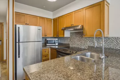 Kitchen Island Photo of 302 4749 Spearhead Drive, Whistler, BC
