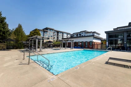 Aerial View of 418 9388 Tomicki Avenue, Richmond, BC