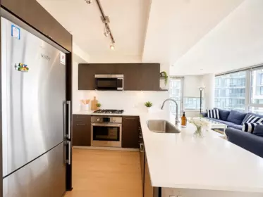 Kitchen Island Photo of 1206 7733 Firbridge Way, Richmond, BC