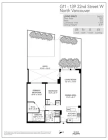 Aerial View of G11 139 W 22nd Street, North Vancouver, BC