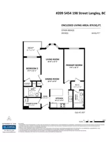 Hallway Photo of 209 5454 198 Street, Langley, BC
