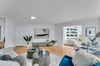 Living Room Photo of 701 1010 Burnaby Street, Vancouver, BC