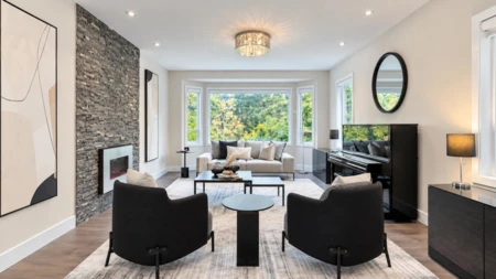Living Room Photo of 4673 Harken Drive, Burnaby, BC