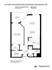 313 8451 Westminster Highway, Richmond, BC, Richmond — Apartment/Condo for sale