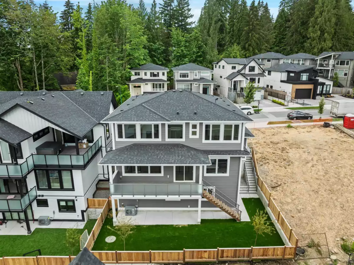Aerial View of 3556 Monson Crescent, Coquitlam, BC