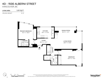 4D 1500 Alberni Street, Vancouver, BC, Vancouver — Apartment/Condo for sale
