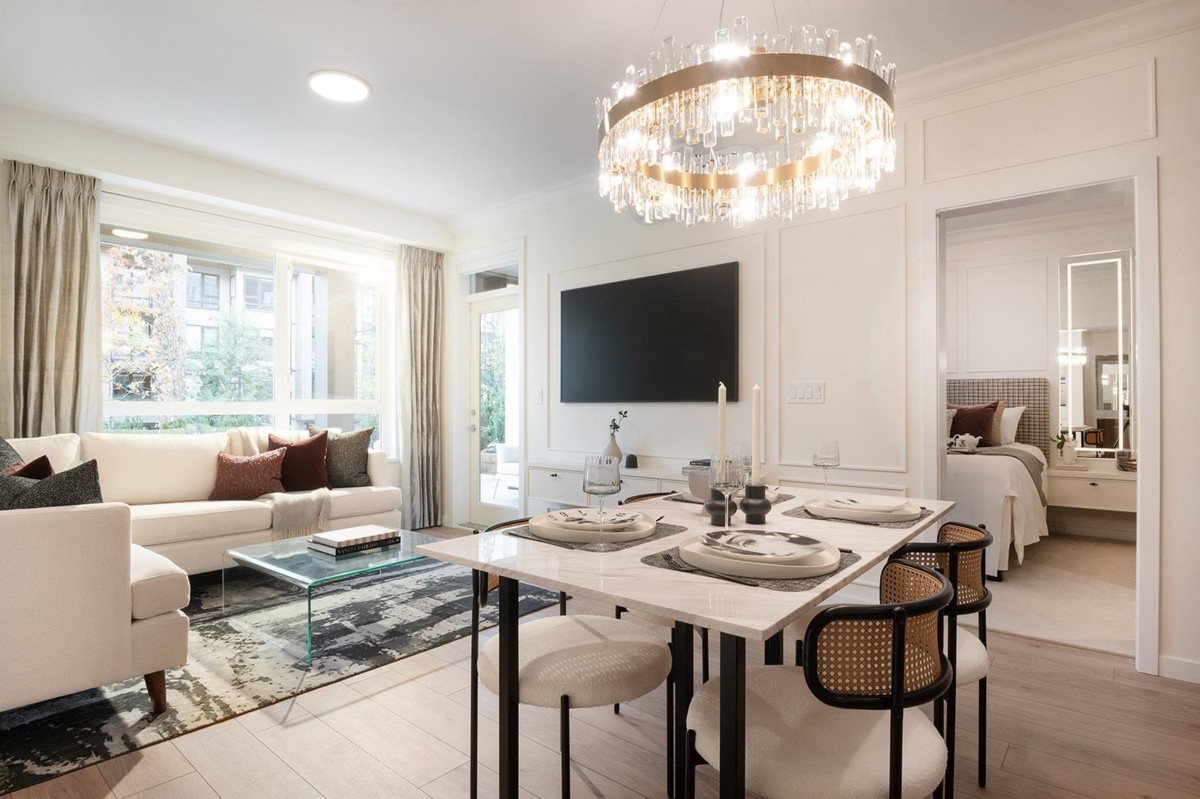 Living Room Photo of 102 625 Cottonwood Avenue, Coquitlam, BC