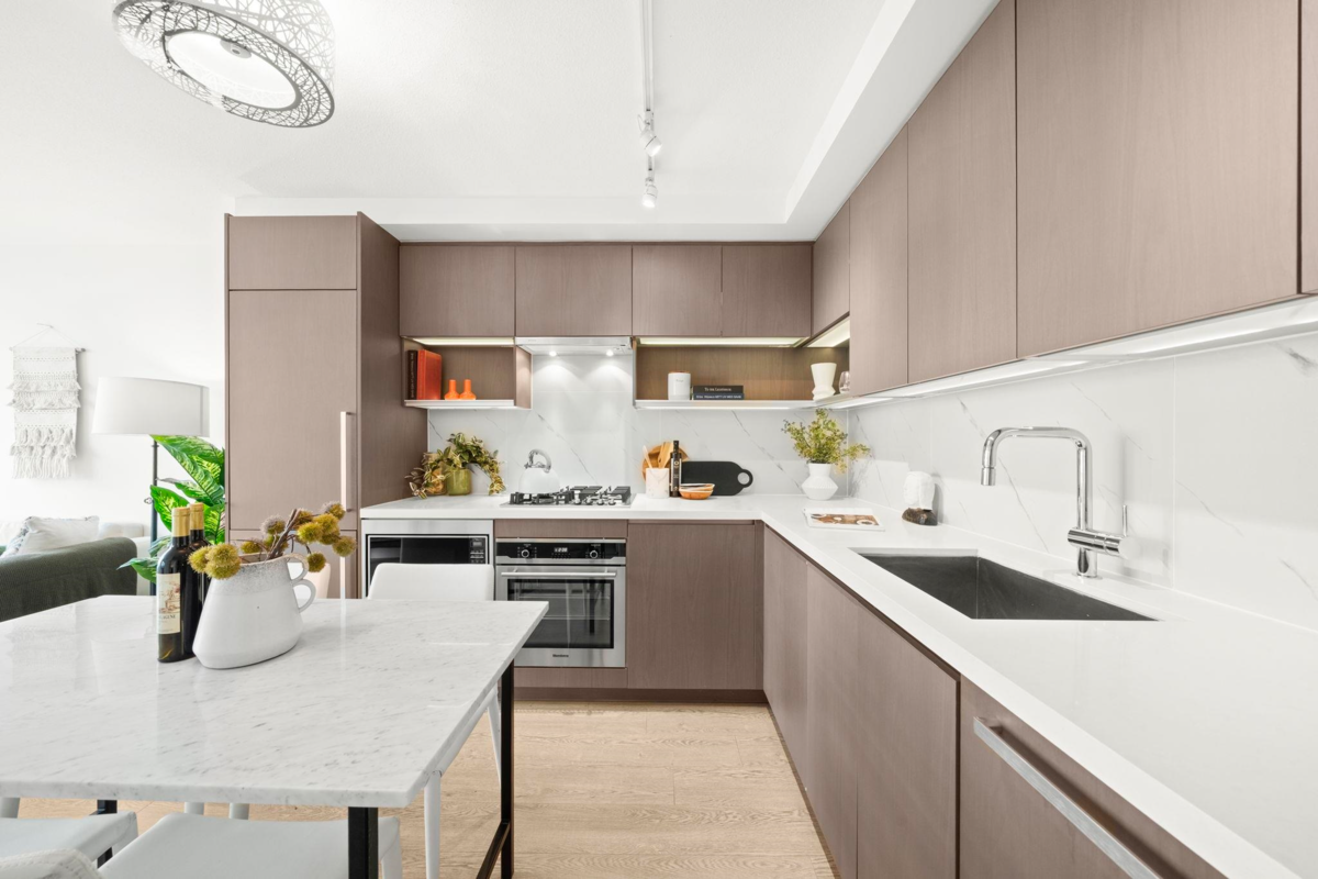 Living Room Photo of 617 8833 Hazelbridge Way, Richmond, BC