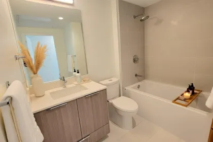 Basement Recreation Room Photo of 1304 1471 Hunter Street, North Vancouver, BC