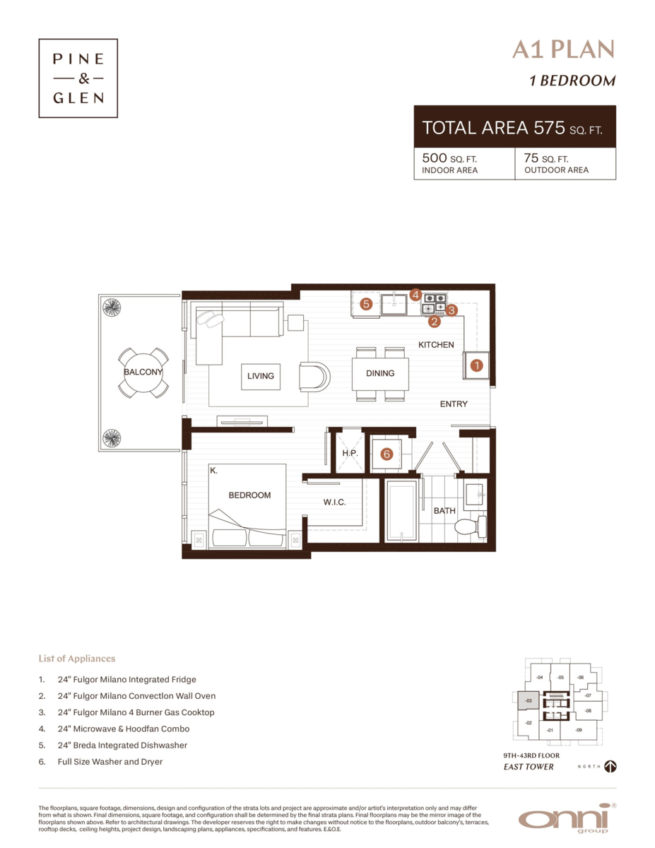 Dining Area Photo of 1403 1175 Pinetree Way, Coquitlam, BC